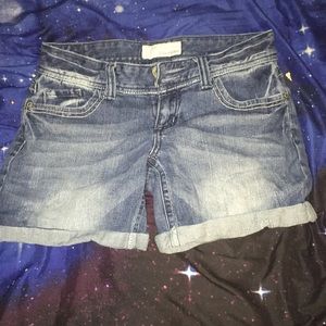 90% cotton 1% spandex jean shorts